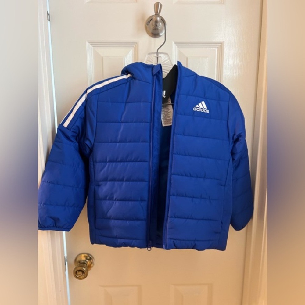 adidas Kids Blue Puffer Jacket